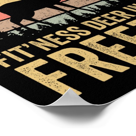 Grappig dat ik van fitness herten in mijn vriezer poster (Hoek)