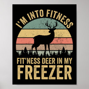 Grappig dat ik van fitness herten in mijn vriezer poster