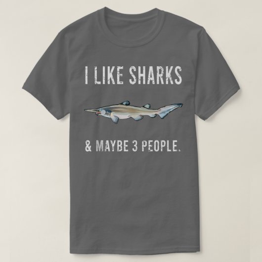 Grappig dat ik van Goblin Shark hou en misschien 3 T-shirt (Design voorkant)