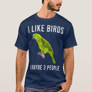 Grappig dat ik van groene papegaaien hou en missch t-shirt