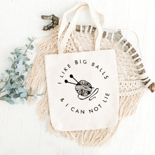Grappig dat ik van grote ballen hou tote bag
