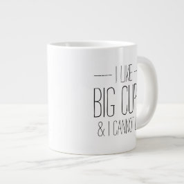 Grappig dat ik van grote bekertjes hou en ik kan g koffiekop