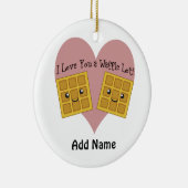 Grappig dat ik van je hou... keramisch ornament (Rechts)