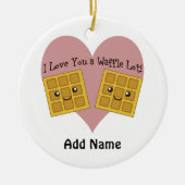 Grappig dat ik van je hou... keramisch ornament (Voorkant)