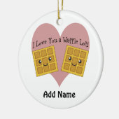 Grappig dat ik van je hou... keramisch ornament (Links)