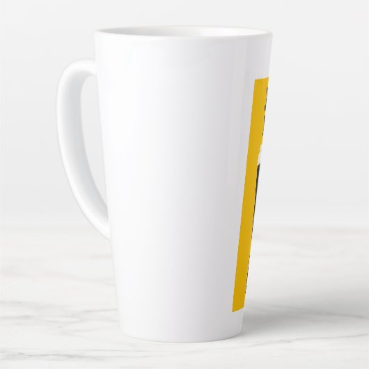 Grappig dat ik van je hou, LATTE Koffie Valentijns Latte Mok (Linkerhoek)