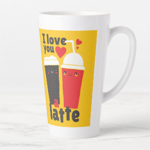 Grappig dat ik van je hou, LATTE Koffie Valentijns Latte Mok