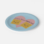 Grappig dat ik van je hou... papieren bordje (Gekanteld)