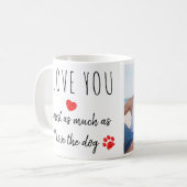 Grappig dat ik van je hou, Valentijnsdag Aangepast Koffiemok (Voorkant links)