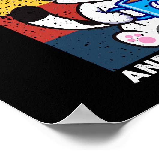 Grappig dat ik van katten en koffie hou en misschi poster (Hoek)