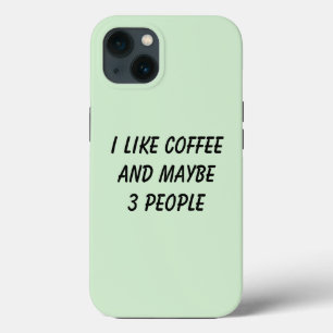 Grappig dat ik van koffie hou en misschien 3 mense Case-Mate iPhone case