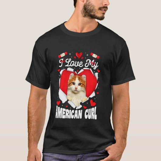 Grappig dat ik van mijn Amerikaanse Curl Valentijn T-shirt (Voorkant)