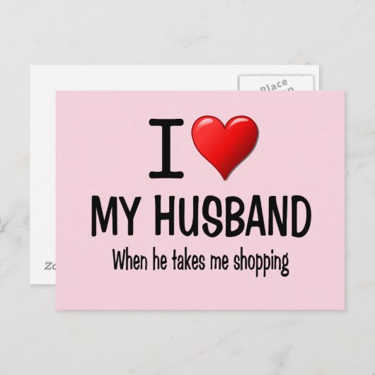 Grappig dat ik van mijn man hou briefkaart (Voorkant / Achterkant)
