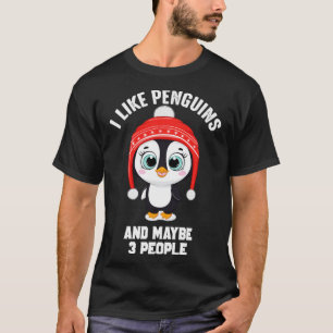 Grappig dat ik van pinguïns hou en misschien 3 men t-shirt