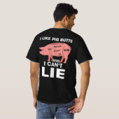Grappig dat ik van varkensvlekken hou en ik kan ni t-shirt (Achterkant volledig)