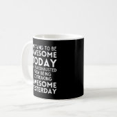 Grappig dat ik vandaag geweldige probeer te zijn koffiemok (Voorkant links)