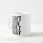 Grappig dat ik vandaag niet eens Humor kan opvoede Koffiemok (Voorkant links)