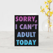 Grappig dat ik vandaag niet volwassen kan worden m kaart (Gele Bloem)