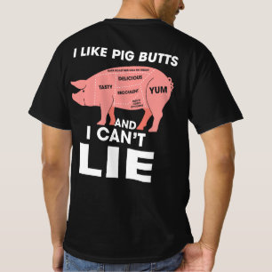 Grappig dat ik varkensvlekken leuk vind en niet ka t-shirt