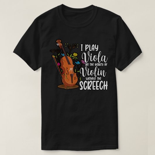 Grappig dat ik Viola Violin Violinist klassieke Mu T-shirt (Design voorkant)
