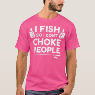 Grappig dat ik vis zodat ik geen mensen kan koken t-shirt