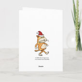 Grappig dat ik voor kerst word. feestdagen kaart (Achterkant)