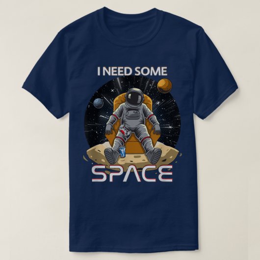Grappig dat ik wat ruimte, gamers, games en ruimte t-shirt (Design voorkant)