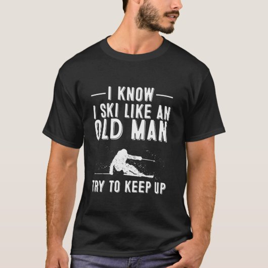 Grappig dat ik weet dat ik een oude Man-cadeau vin T-shirt (Voorkant)