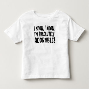 Grappig dat ik weet dat ik Schattig ben Kinder Shirts