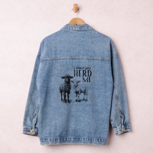 Grappig dat ik weet dat je me schapen hoorde denim jacket (Hangar)