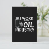 Grappig dat ik werk in de essentiële olie-industri kaart (Staand voorkant)