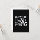 Grappig dat ik werk in de essentiële olie-industri kaart (Voorkant / Achterkant in situ)