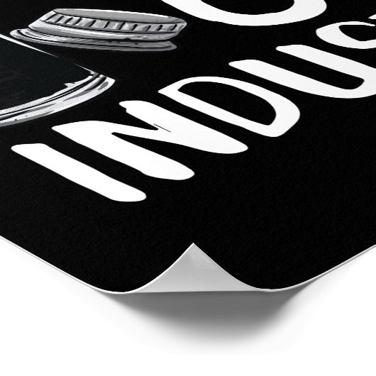 Grappig dat ik werk in de essentiële olie-industri poster (Hoek)