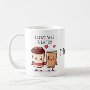 Grappig dat ik zo laat van je hou koffiemok
