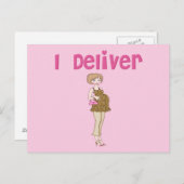 Grappig dat ik zwangerschap lever aankondigingskaart (Voorkant / Achterkant)