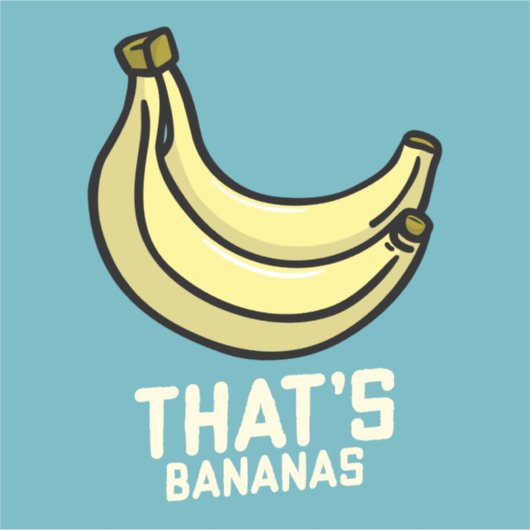 GRAPPIG DAT IS BANANENBANAAN DECAL STICKER VOOR AU (Voorkant)