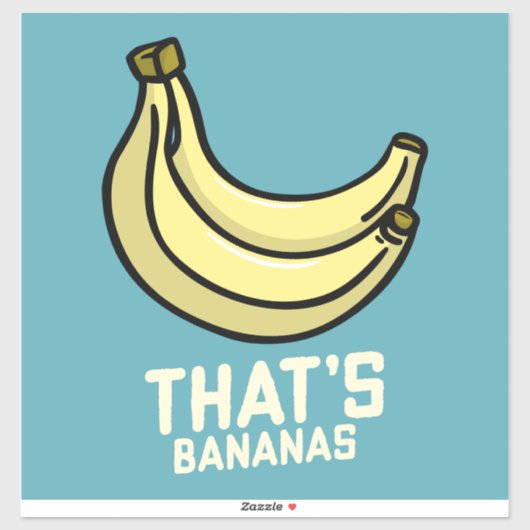GRAPPIG DAT IS BANANENBANAAN DECAL STICKER VOOR AU (Vel)