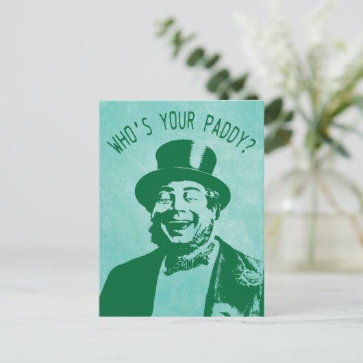 Grappig, dat is je Paddy Saint Patricks Dag Briefkaart (Staand voorkant)