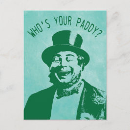 Grappig, dat is je Paddy Saint Patricks Dag Briefkaart