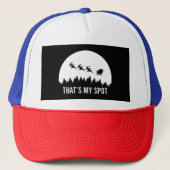 Grappig dat is mijn plek Kerstmis sessie, Kerstman Trucker Pet (Voorkant)