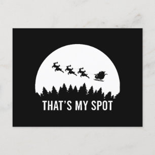 Grappig dat is mijn plek Kerstmis Sessie Santa op  Briefkaart