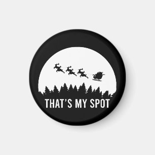 Grappig dat is mijn plek Kerstmis Sessie Santa op Magneet