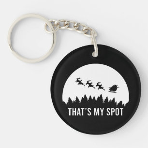 Grappig dat is mijn plek Kerstmis Sessie Santa op  Sleutelhanger