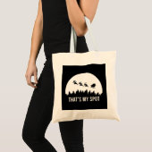 Grappig dat is mijn plek Kerstmis Sessie Santa op Tote Bag (Voorkant (product))