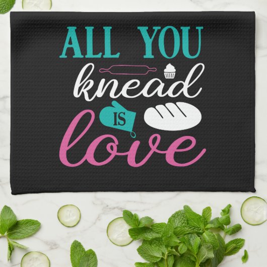 Grappig dat je alleen maar weet dat je verliefd be theedoek (Gevouwen)