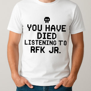 Grappig dat je bent overleden door het luisteren n t-shirt