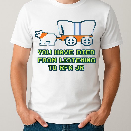 Grappig dat je bent overleden door het luisteren n t-shirt