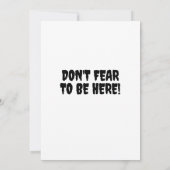 Grappig dat je bent verpest! Geesten in de vlucht Kaart (Achterkant)