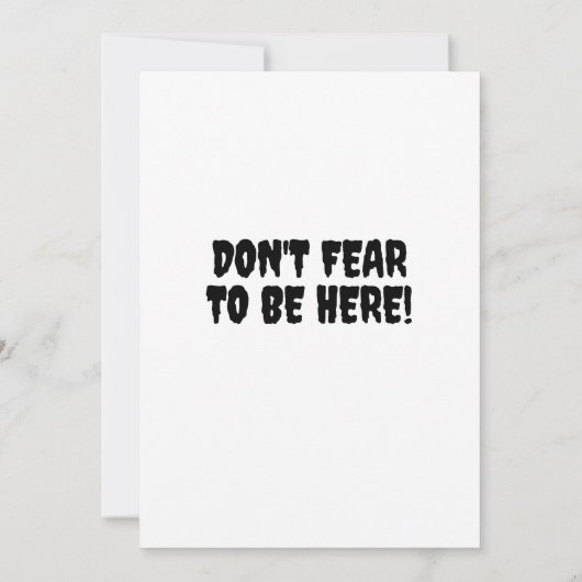 Grappig dat je bent verpest! Geesten in de vlucht Kaart (Achterkant)