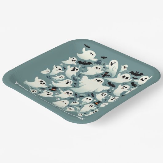 Grappig dat je bent verpest! Geesten in de vlucht Papieren Bordje (Gebogen)